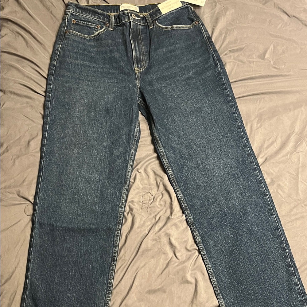Abercrombie & Fitch Classic Blue Straight Leg Jeans